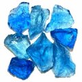 Calle Recycled Chunky Glass Crystal Blue - Medium - 0.5-1 in. - 5 lbs CA2758608